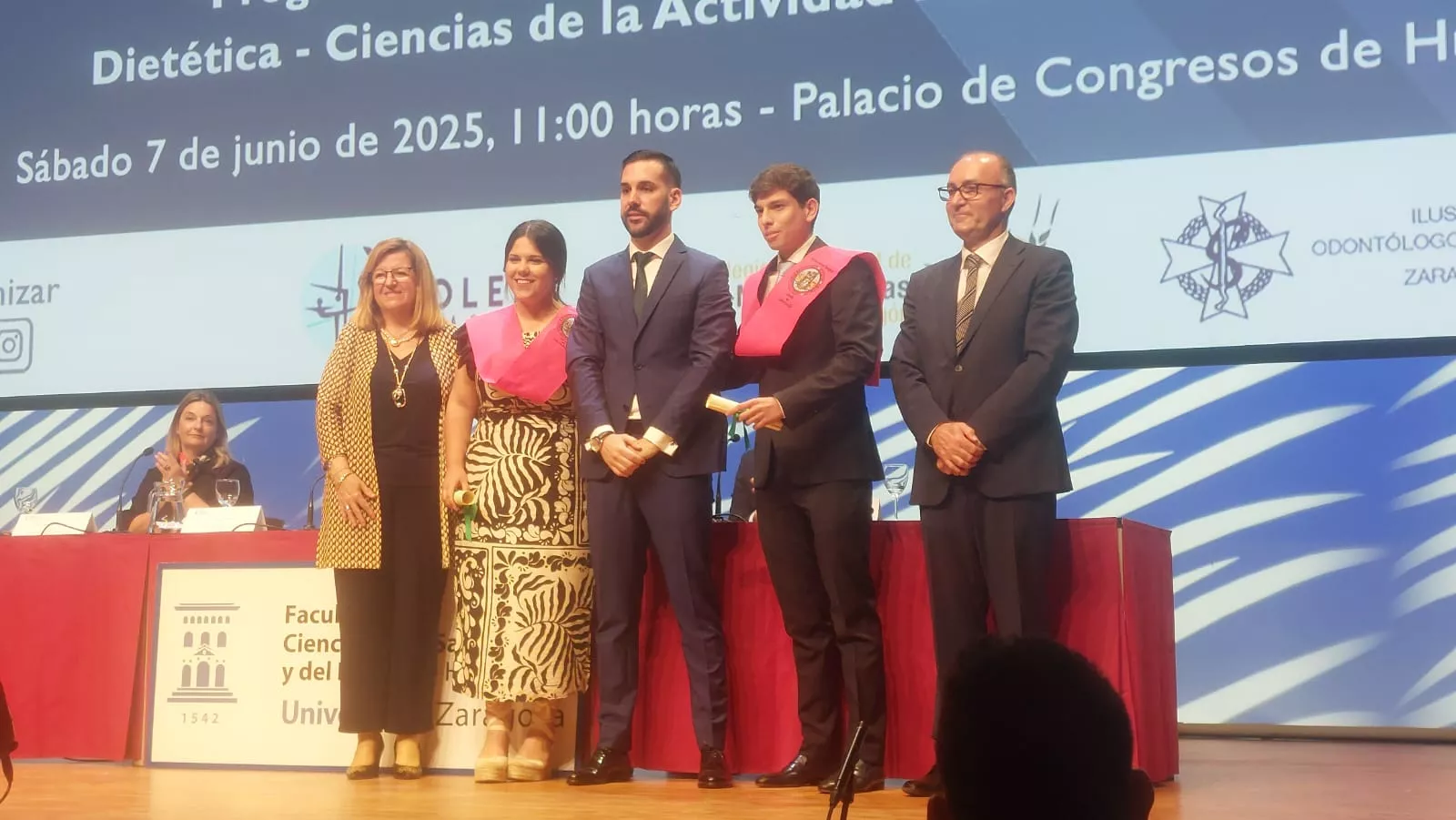 Acto de fin de carrera de la Facultad de Ciencias de la Salud y el Deporte