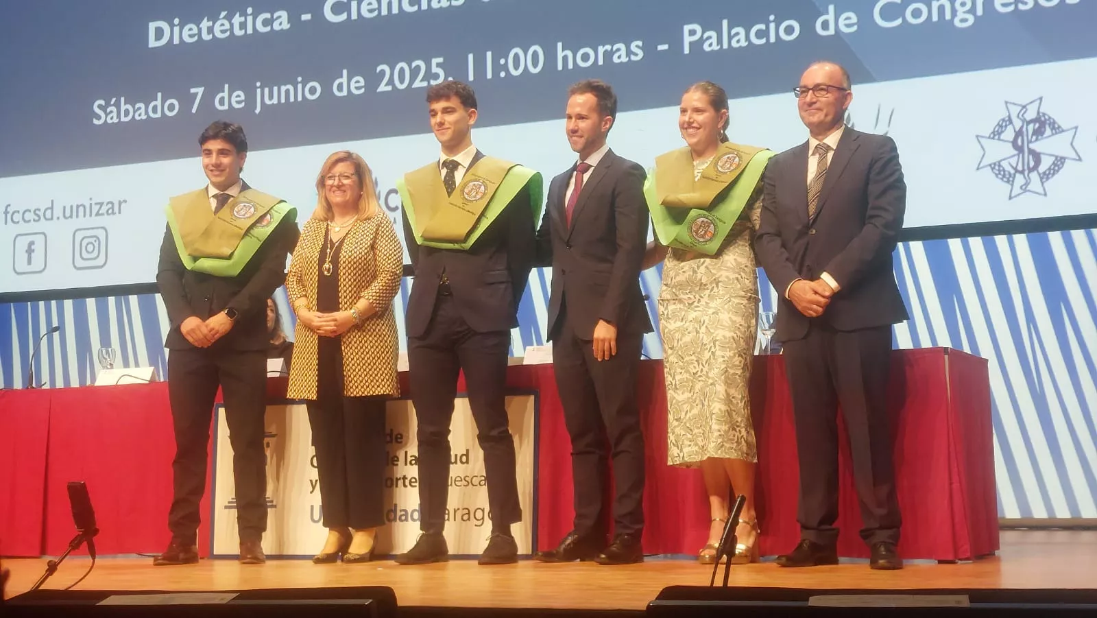 Acto de fin de carrera de la Facultad de Ciencias de la Salud y el Deporte