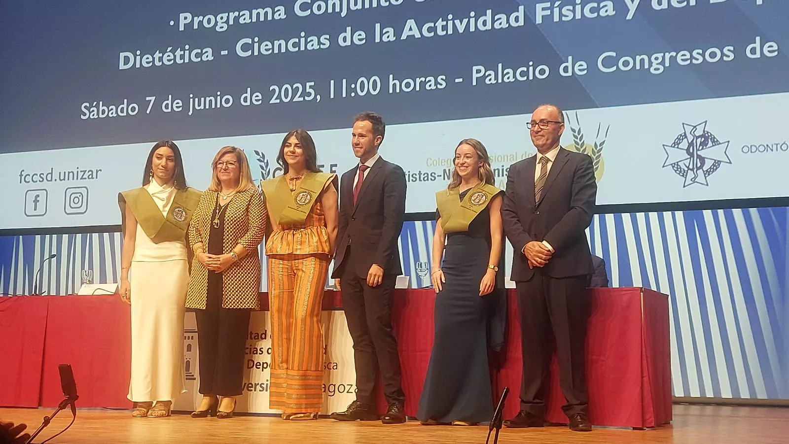 Acto de fin de carrera de la Facultad de Ciencias de la Salud y el Deporte