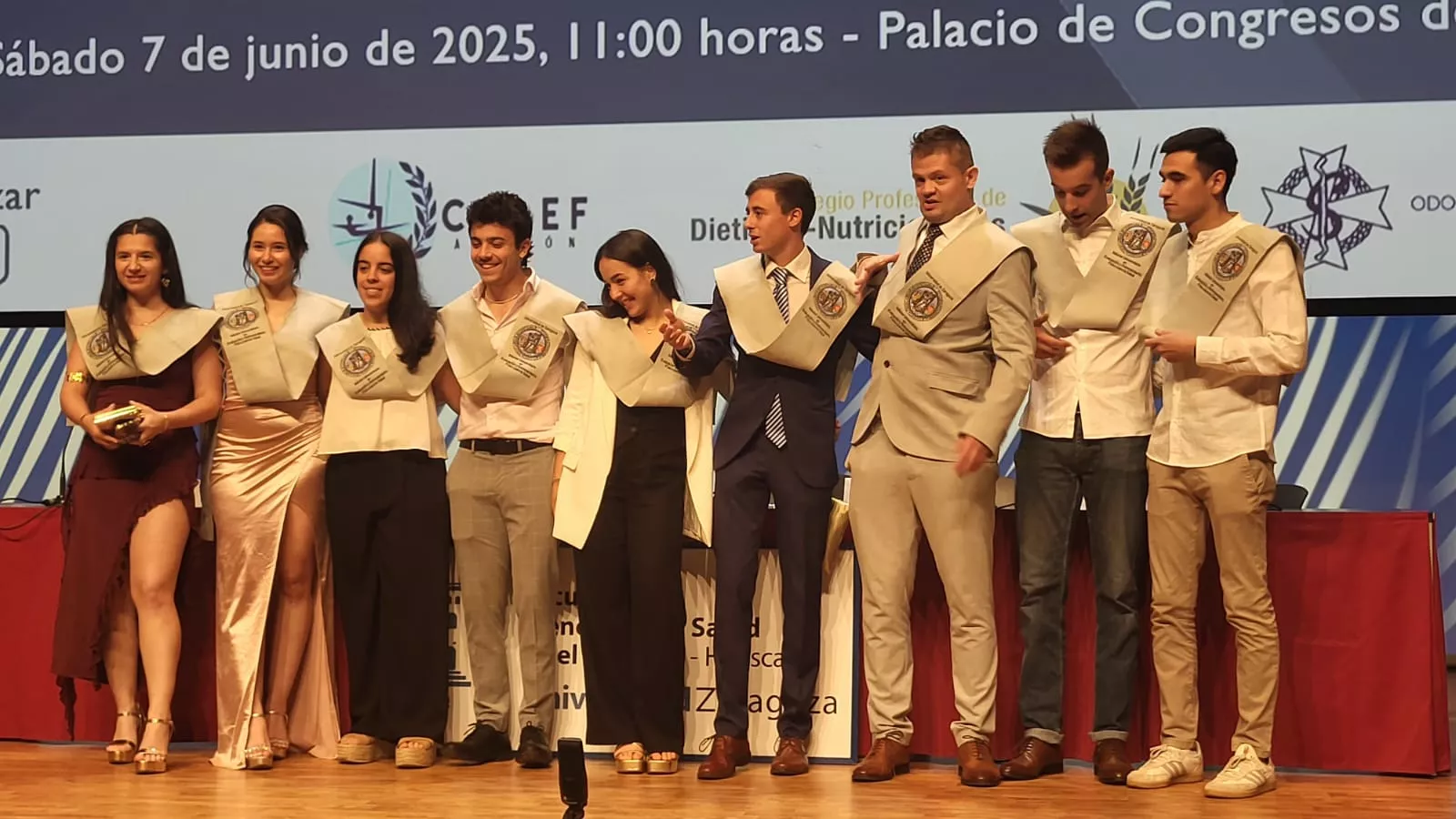 Acto de fin de carrera de la Facultad de Ciencias de la Salud y el Deporte