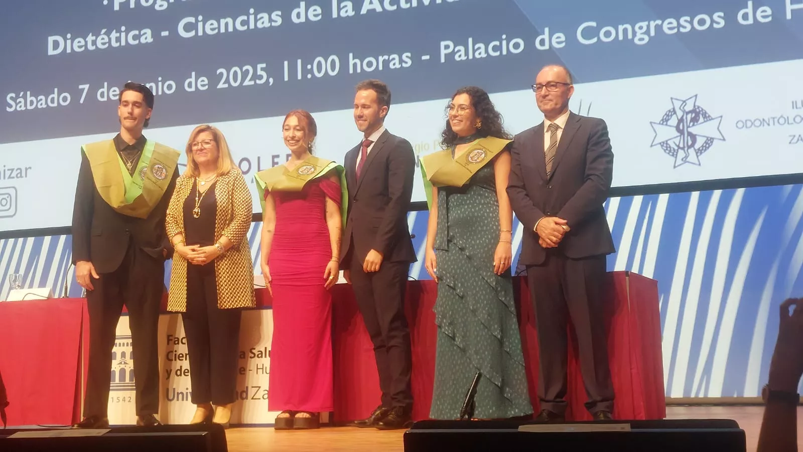 Acto de fin de carrera de la Facultad de Ciencias de la Salud y el Deporte