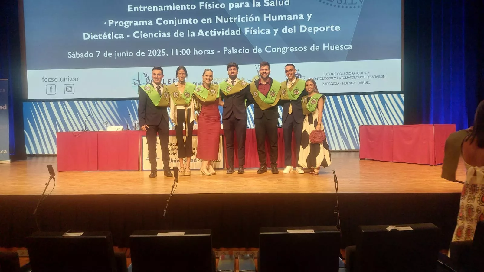 Acto de fin de carrera de la Facultad de Ciencias de la Salud y el Deporte
