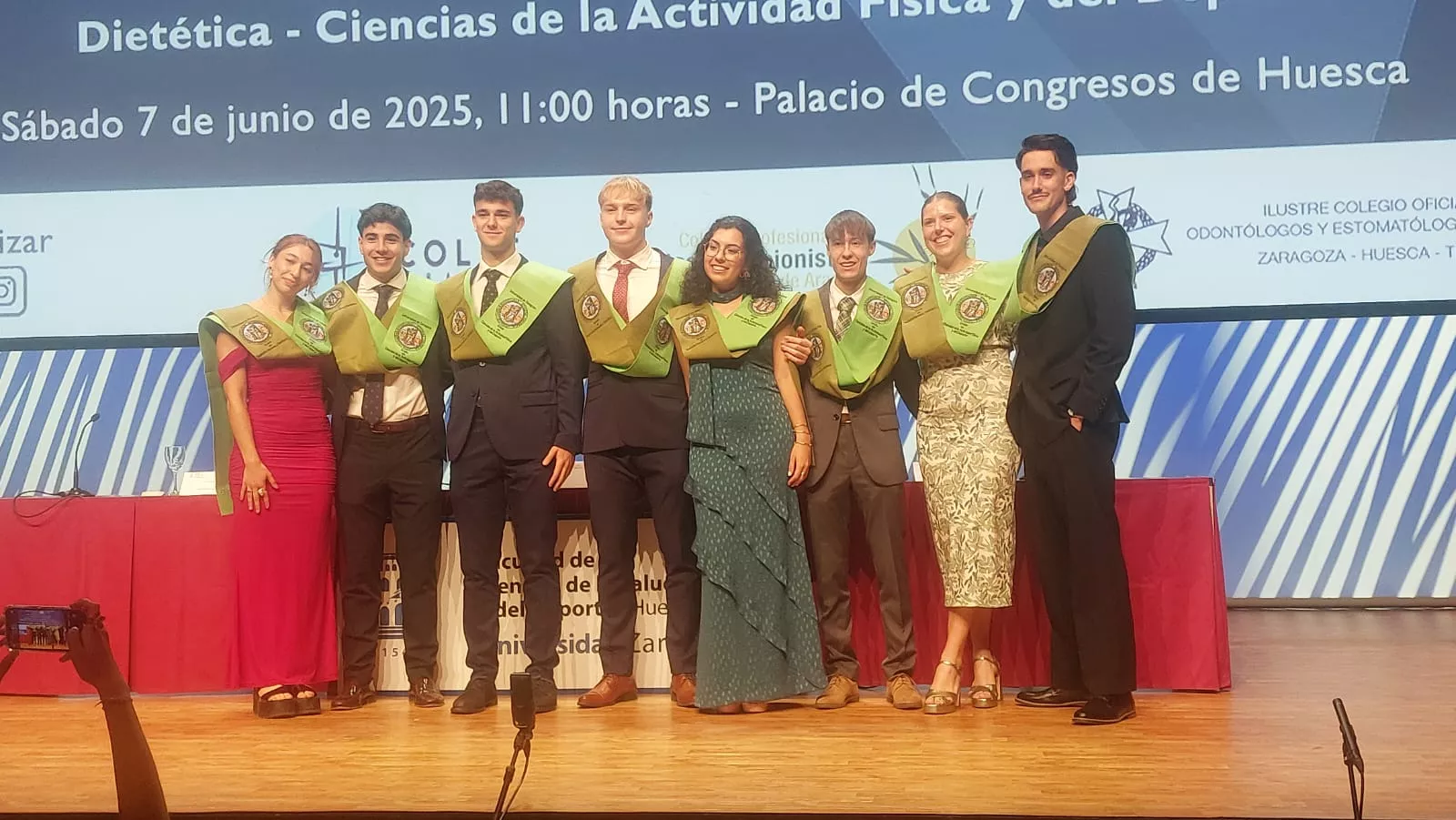 Acto de fin de carrera de la Facultad de Ciencias de la Salud y el Deporte