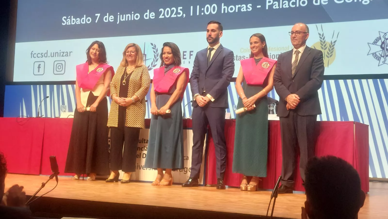 Acto de fin de carrera de la Facultad de Ciencias de la Salud y el Deporte