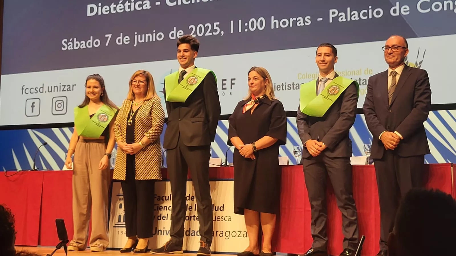 Acto de fin de carrera de la Facultad de Ciencias de la Salud y el Deporte