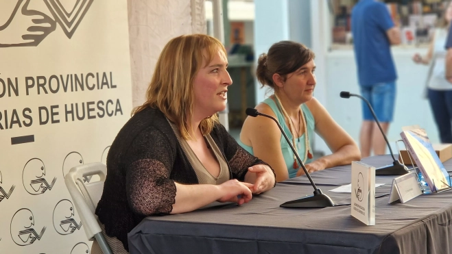 Marta Perdices, en primer término. Foto Myriam Martínez