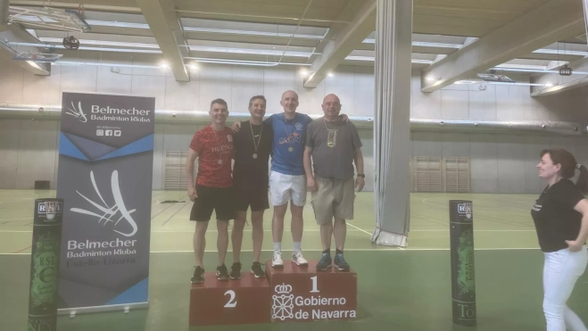 Alfredo Machín y Alberto Rodríguez, subcampeones en Estella. Alfredo Machín y Alberto Rodríguez, subcampeones en Estella.