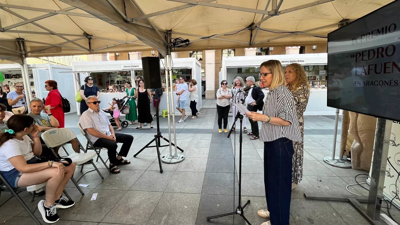 Entrega de los premios de lengua aragonesa “Pedro Lafuente” del Ayuntamiento de Huesca. Foto Mercedes Manterola