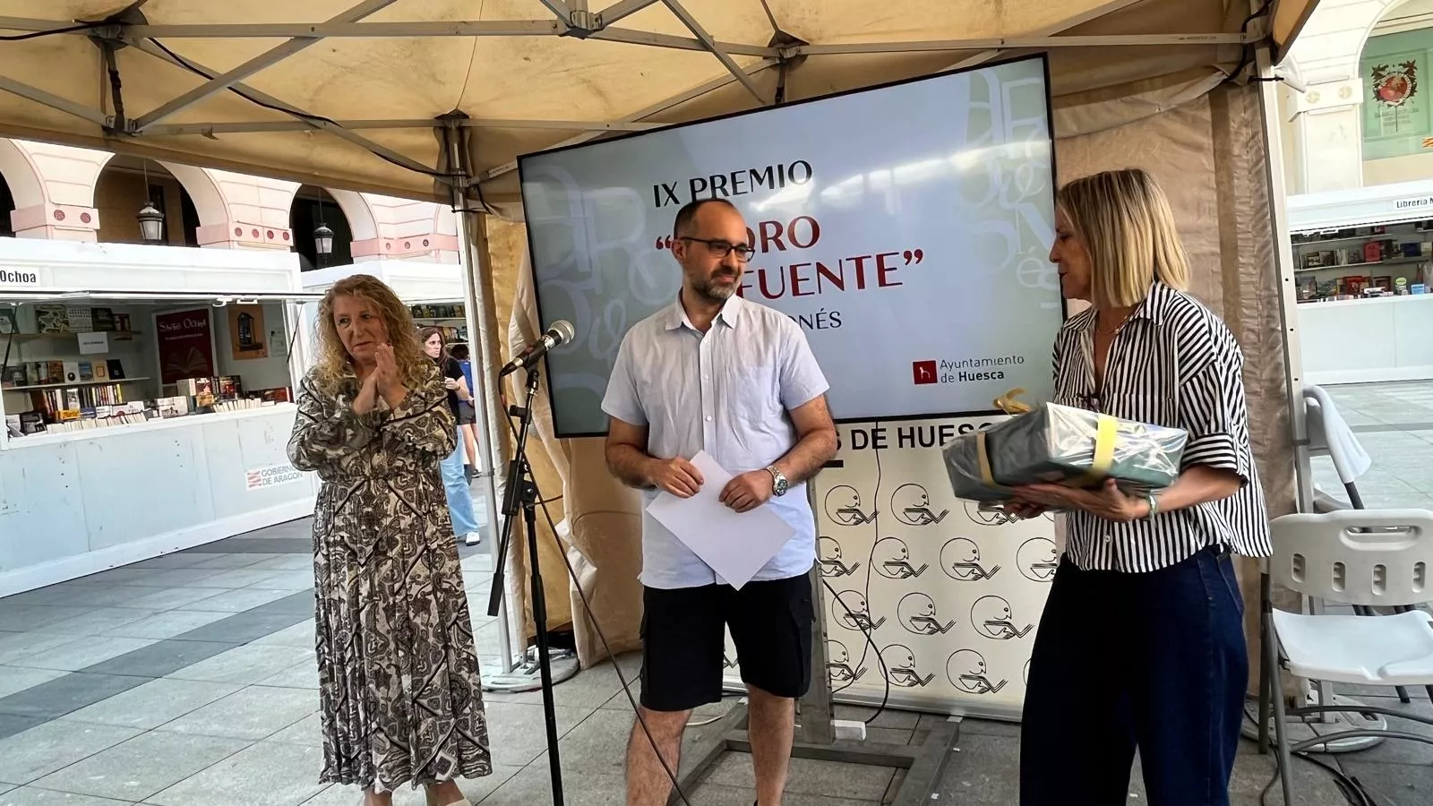 Entrega de los premios de lengua aragonesa “Pedro Lafuente” del Ayuntamiento de Huesca. Foto Mercedes Manterola