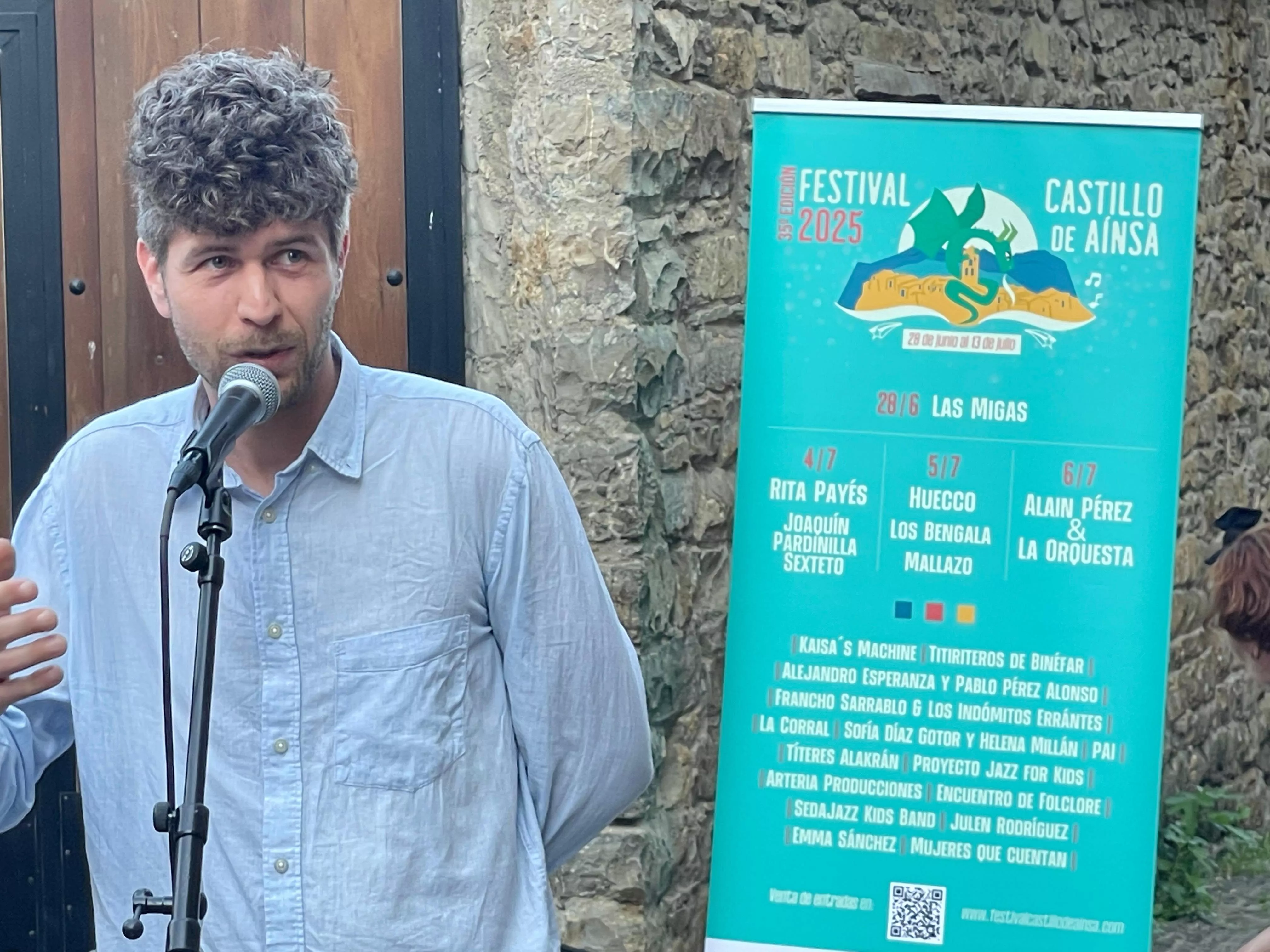 Samuel Blasco, profesor de batería de la Escuela de Música