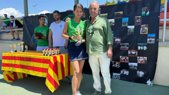 Eduardo Piedrafita con Patricia Abió. Eduardo Piedrafita con Patricia Abió.