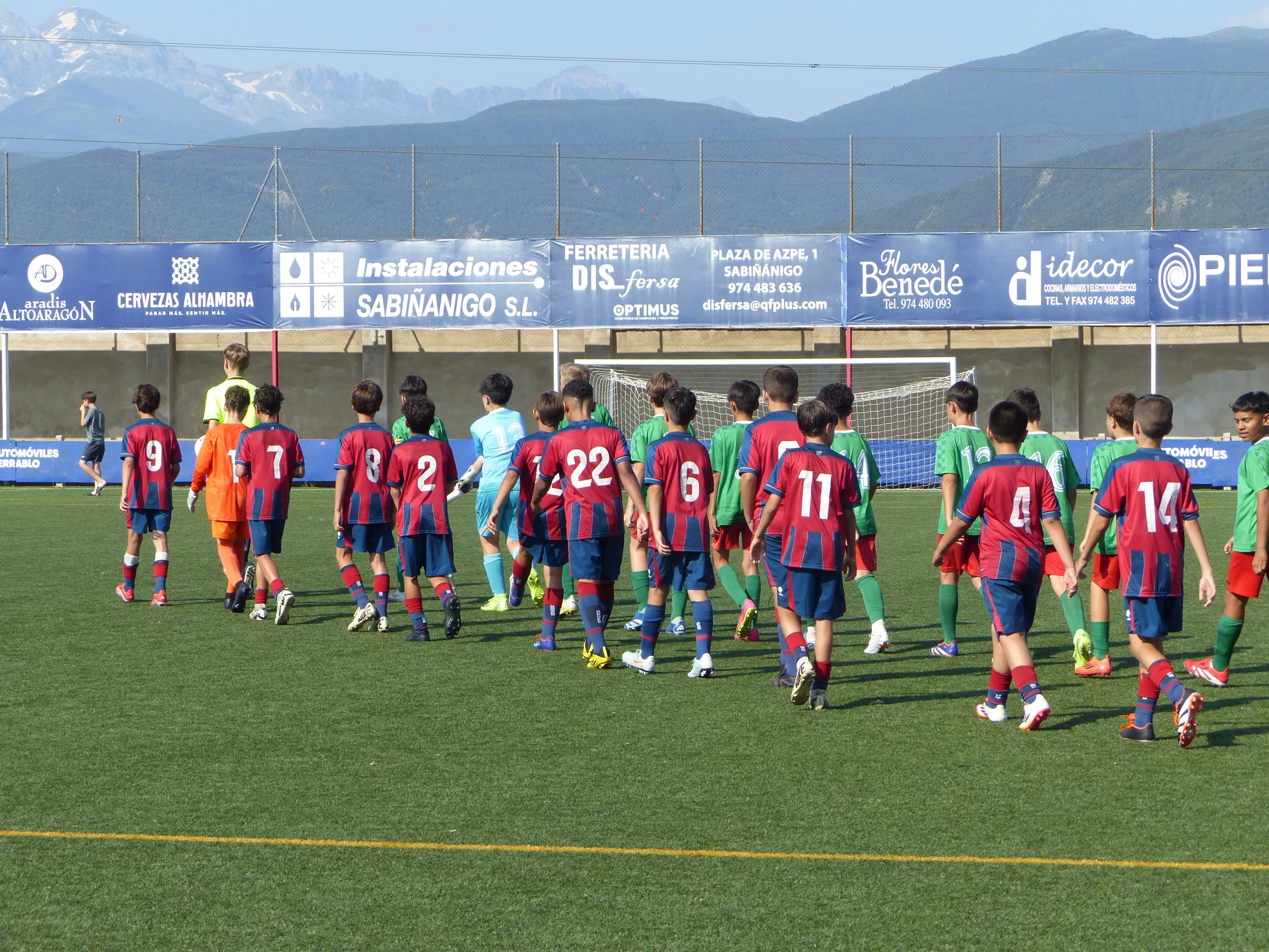 Finalistas alevines SD. Huesca y CF. Jacetano, Foto: Andrés Alcaraz
