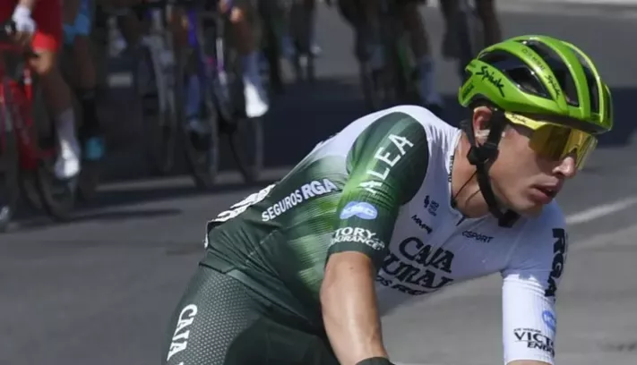 Barceló, en la última etapa del Tour de Eslovenia. Foto: @sprintcycling