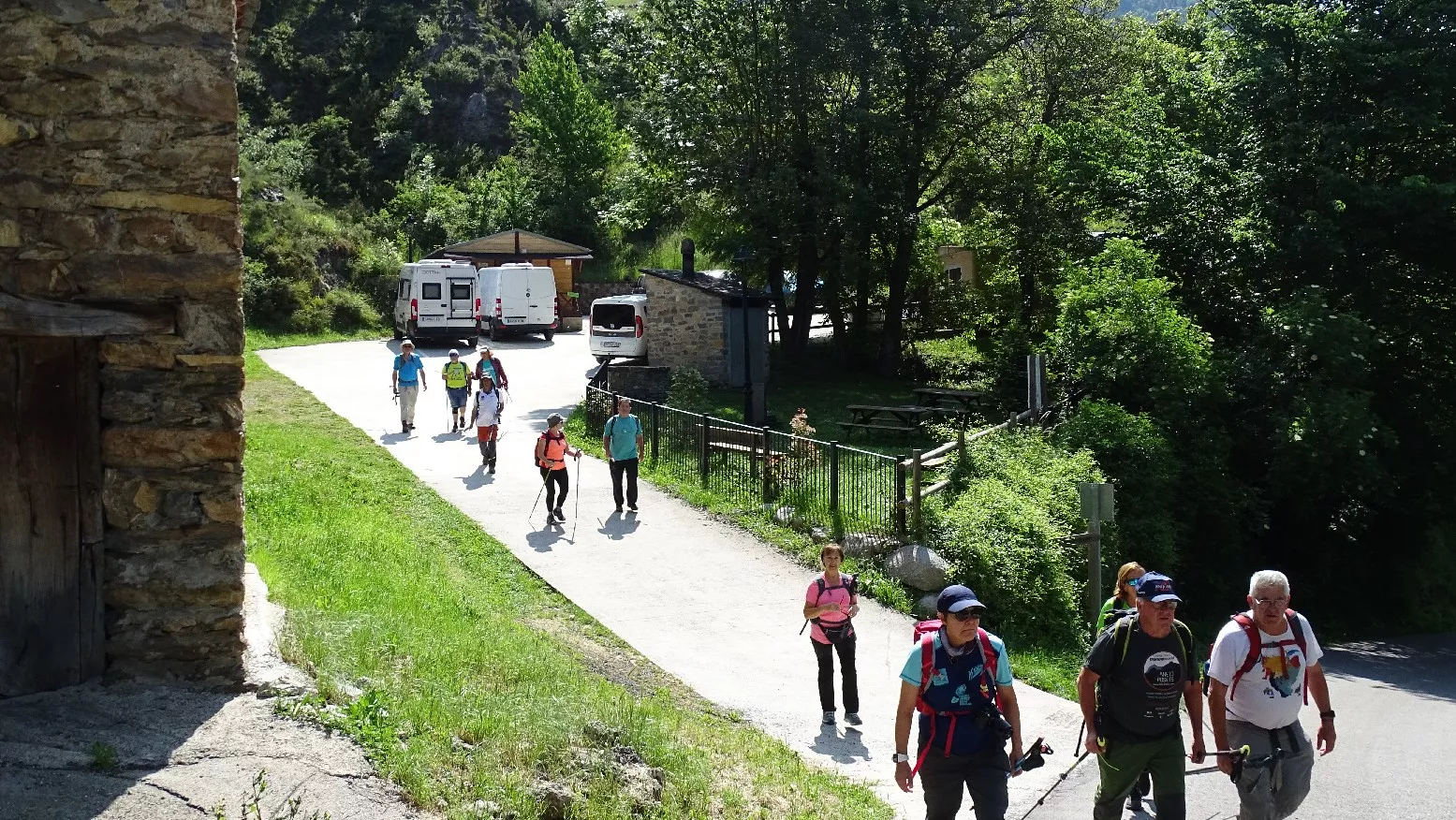 Tras almorzar emprendemos la ruta. Foto Alfredo Zazo