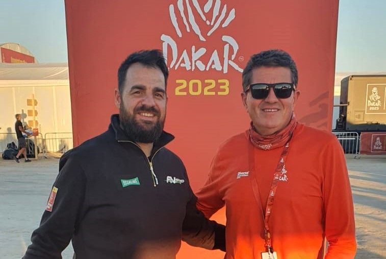 Themis López y César Abraldes, altoaragoneses en el Rally Dakar 2023.