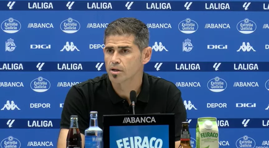 Antonio Hidalgo, entrenador del Depor.