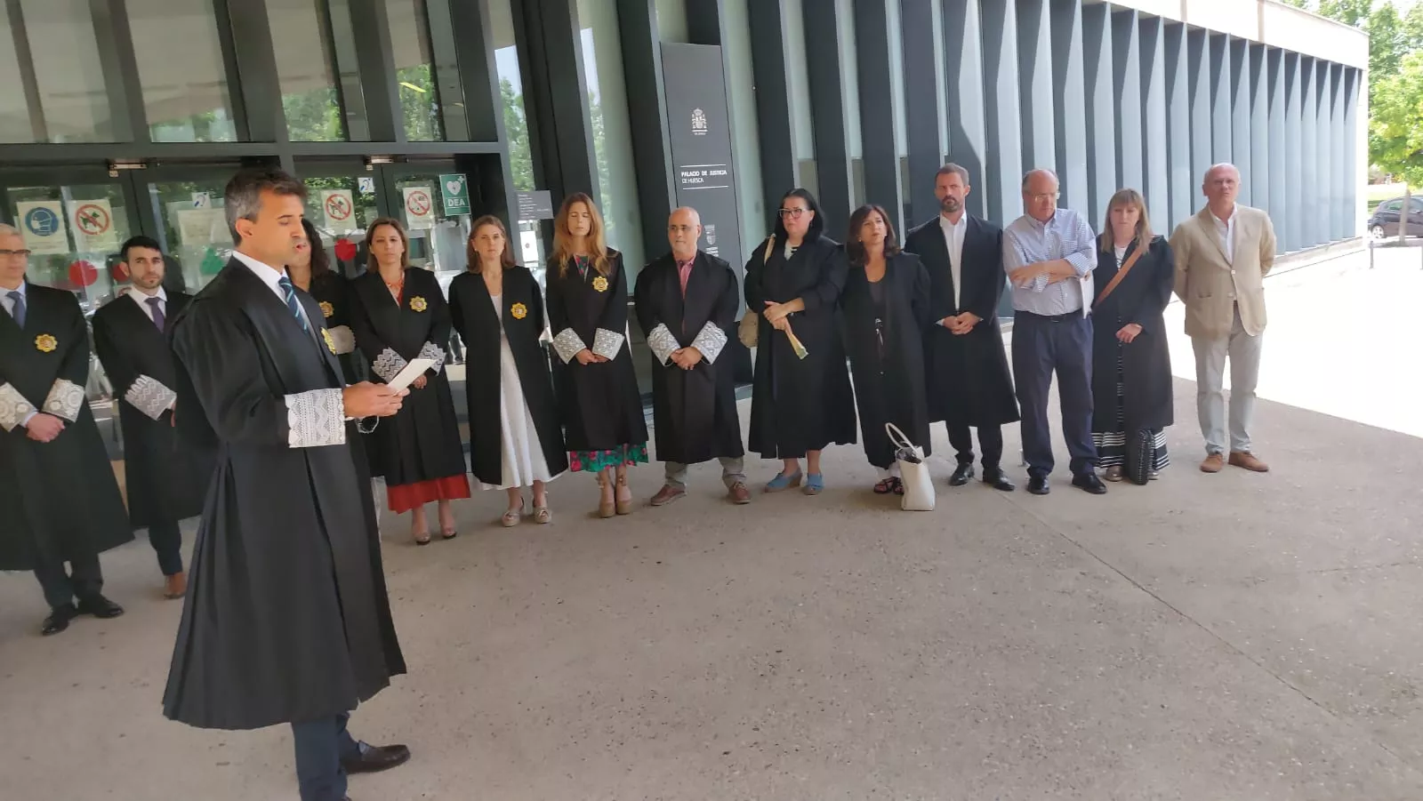 Paro de Jueces y Fiscales en Palacio de Justicia de Huesca y otras sedes de la provincia