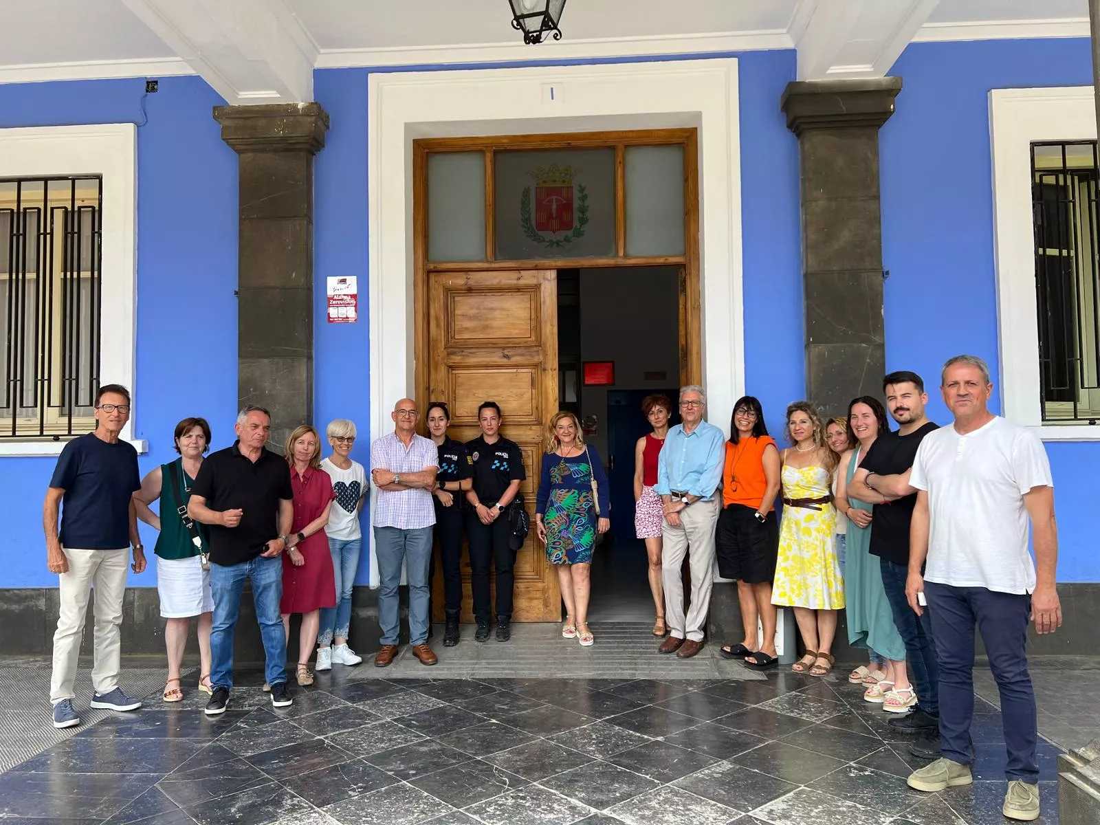 Paro con representantes municipales en Sariñena