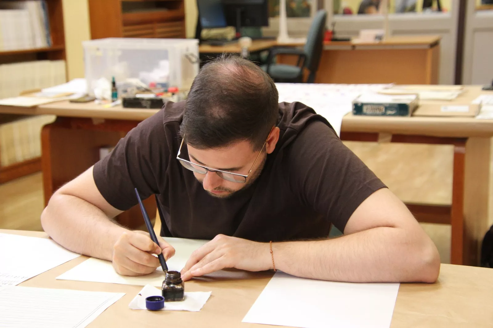 Ricardo Vicente en la Semana Internacional de los Archivos. Foto Carlos Neofato