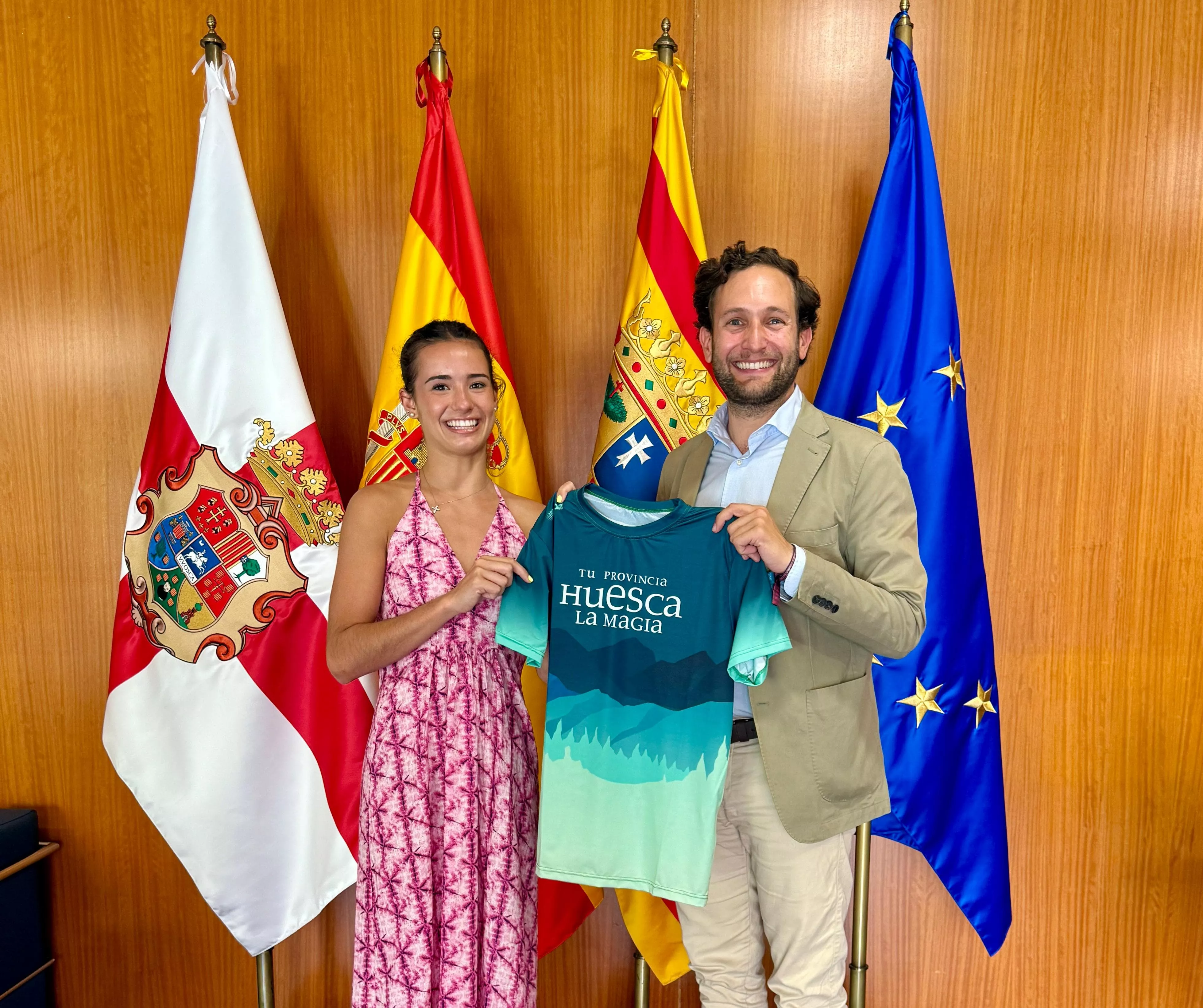 Inés Bergua e Isaac Claver, en la DPH.