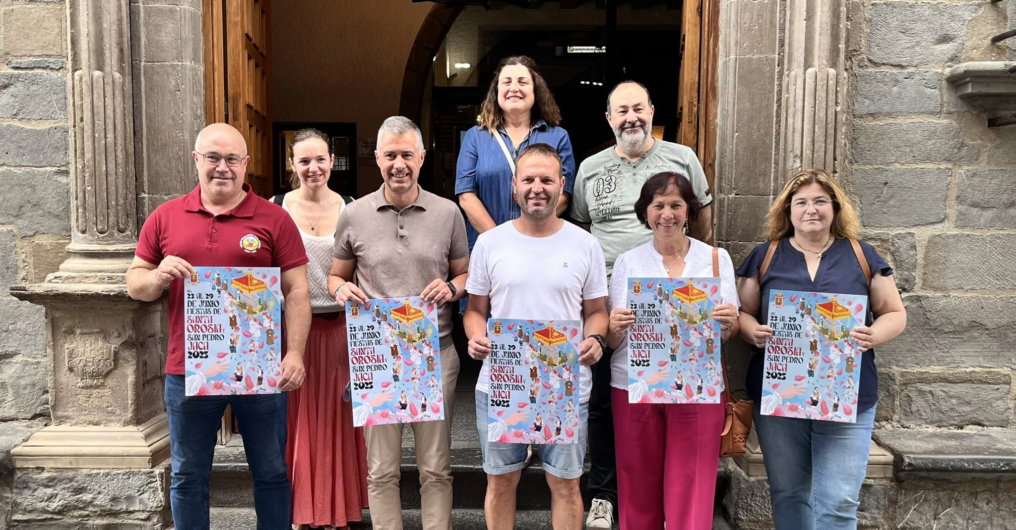 Participantes en las Fiestas de Santa Orosia y San Pedro de Jaca.