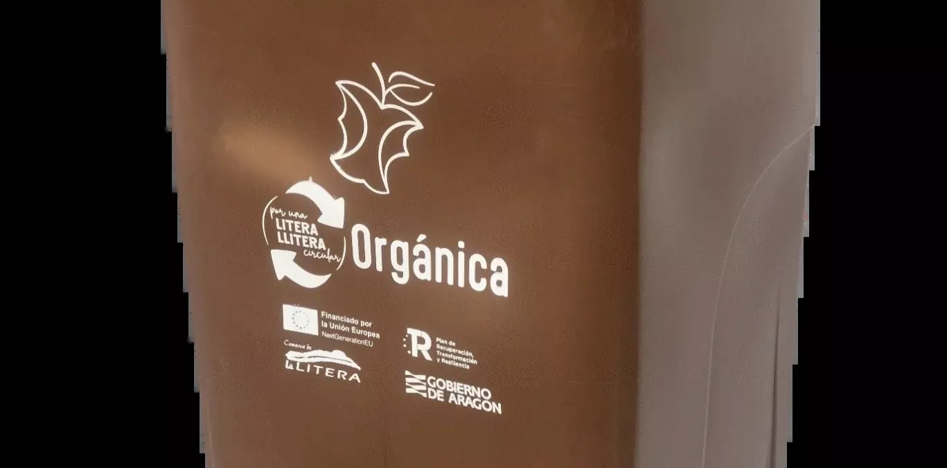 Contenedor marrón en Binéfar