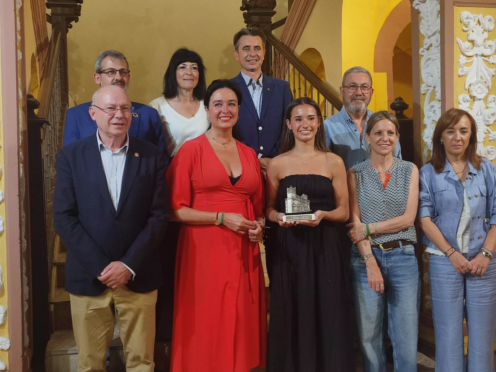 Recepción del Ayuntamiento a Inés Bergua