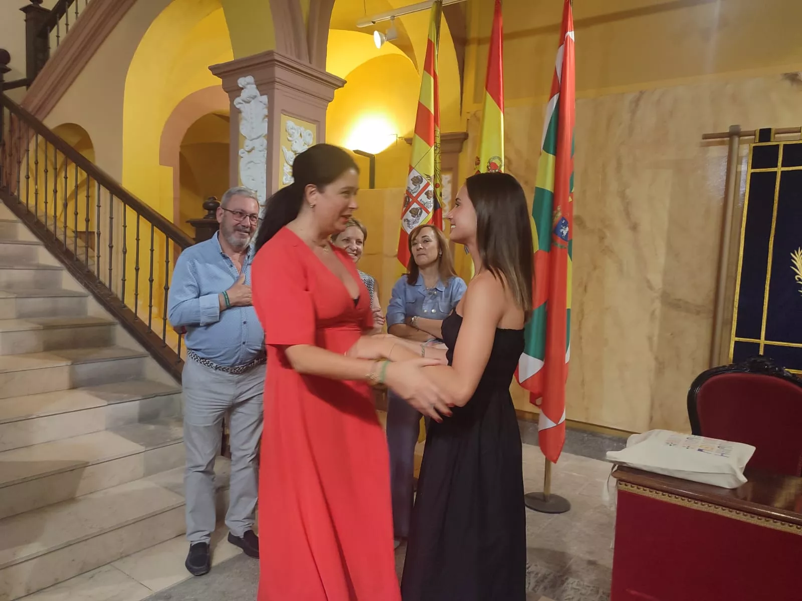 Recepción del Ayuntamiento a Inés Bergua
