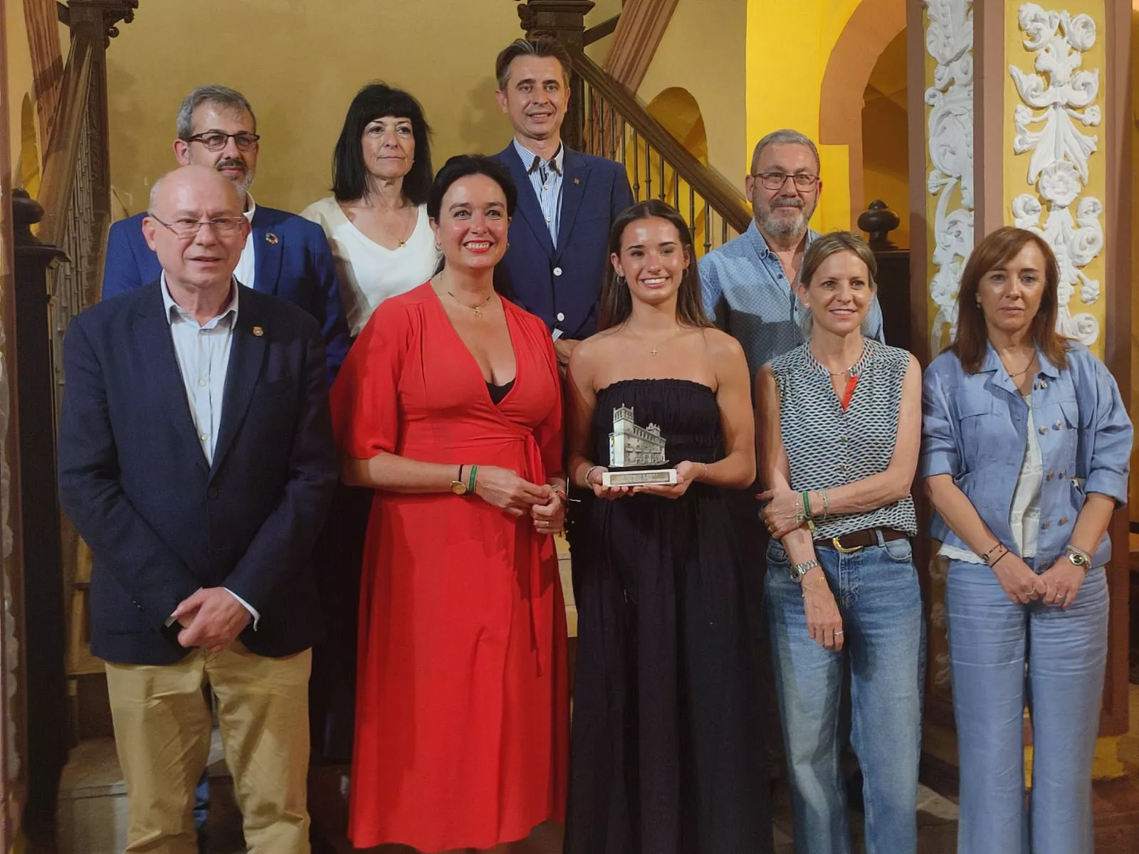 Recepción del Ayuntamiento a Inés Bergua