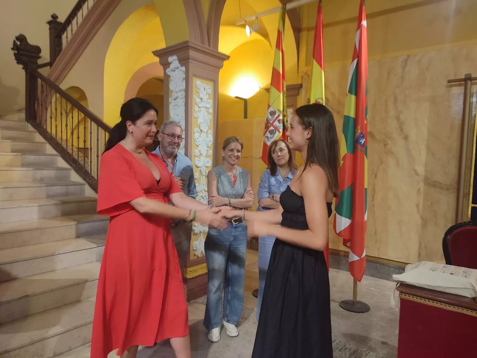 Recepción del Ayuntamiento a Inés Bergua
