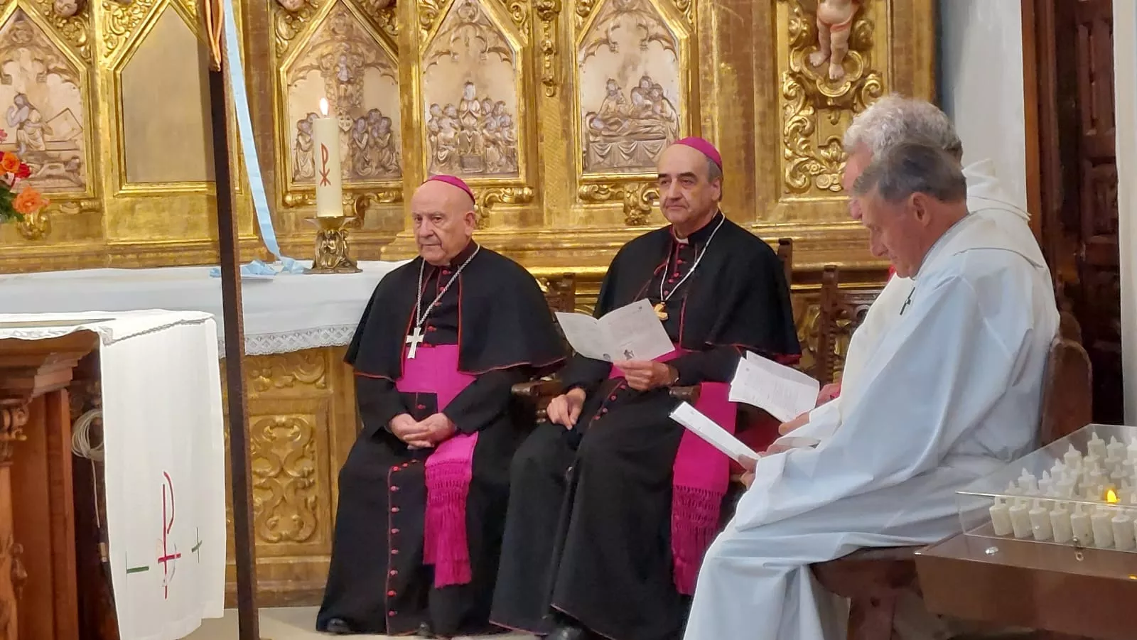 Profesión de fe y juramento de fidelidad del padre Pedro Aguado Cuesta en el Santuario de Salas y de la Huerta