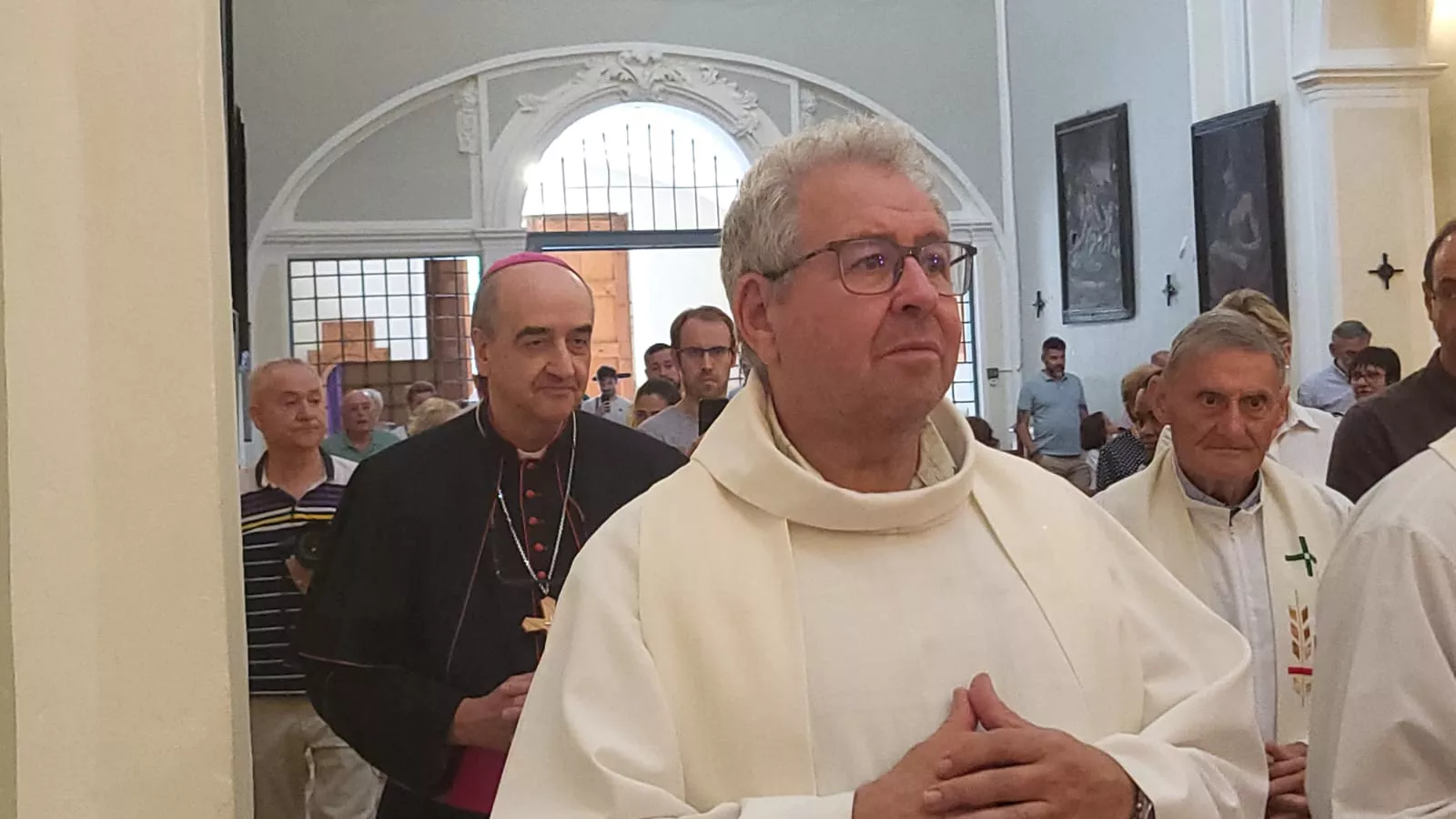 Profesión de fe y juramento de fidelidad del padre Pedro Aguado Cuesta en el Santuario de Salas y de la Huerta