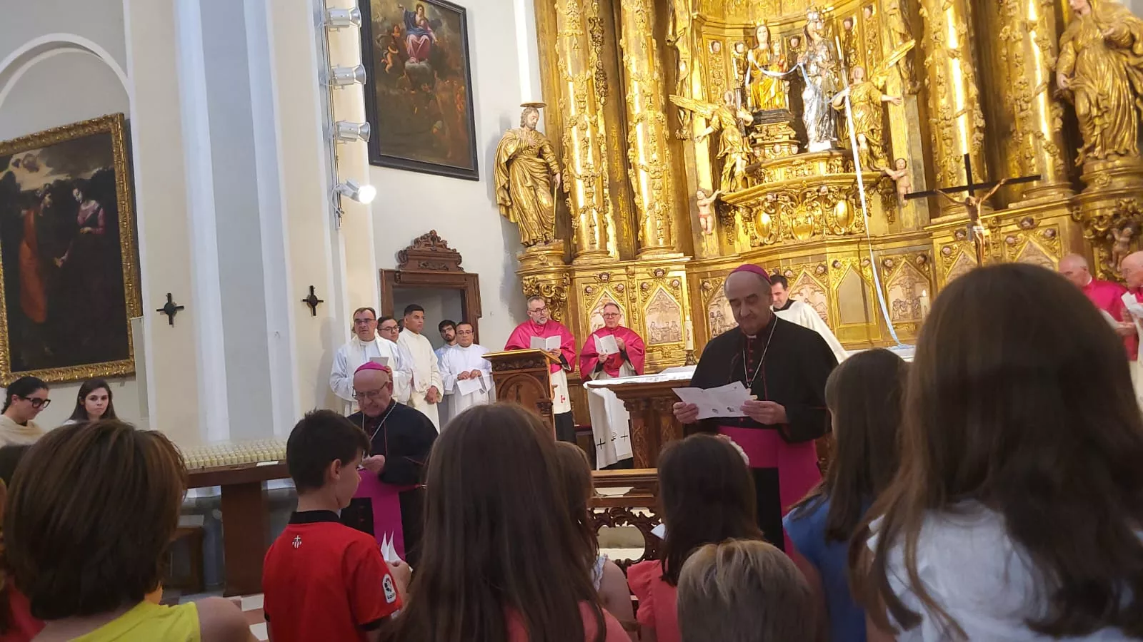 Profesión de fe y juramento de fidelidad del padre Pedro Aguado Cuesta en el Santuario de Salas y de la Huerta