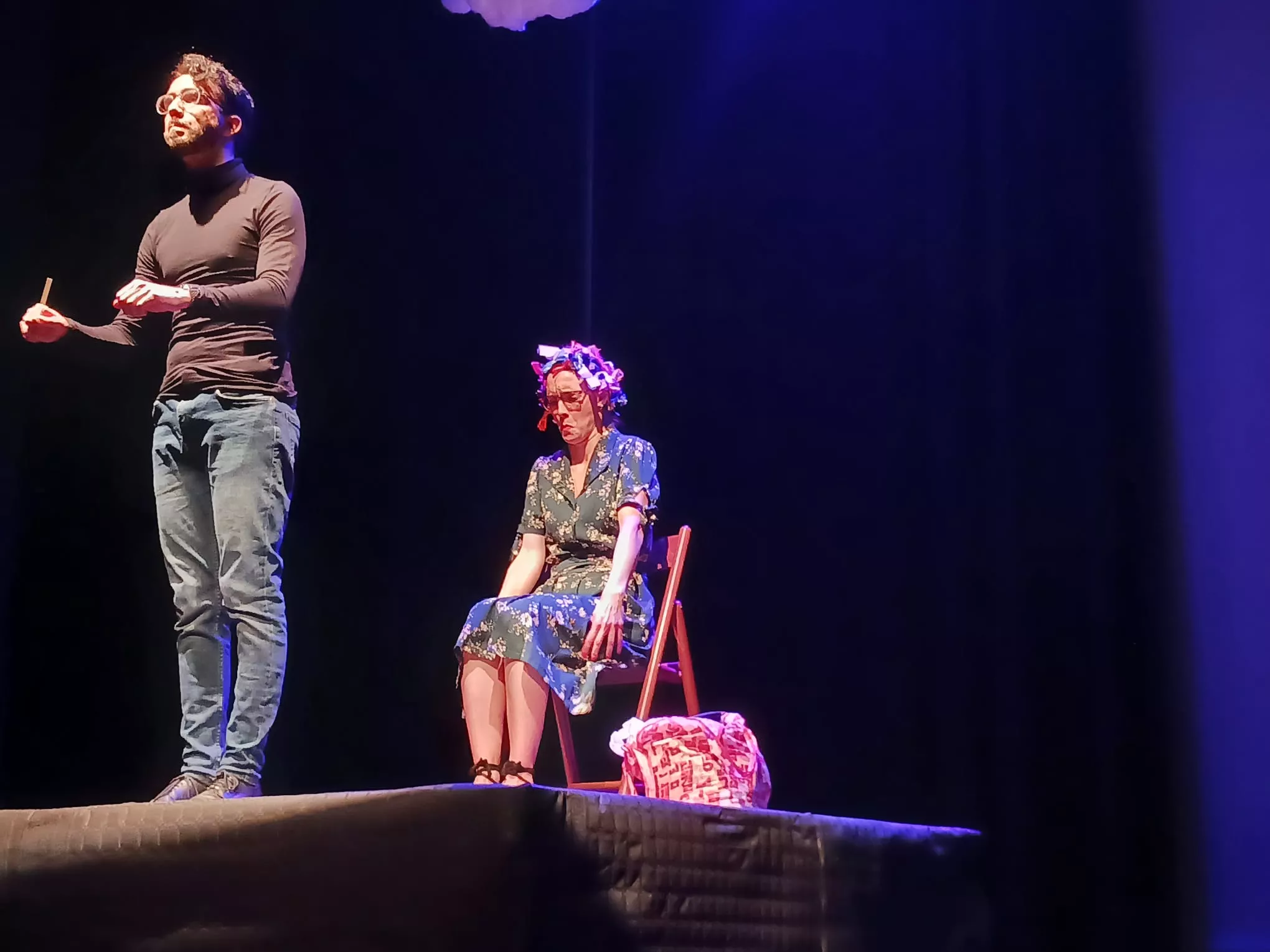 Lunátika y Nuestra Señora de las Nubes. Foto La López