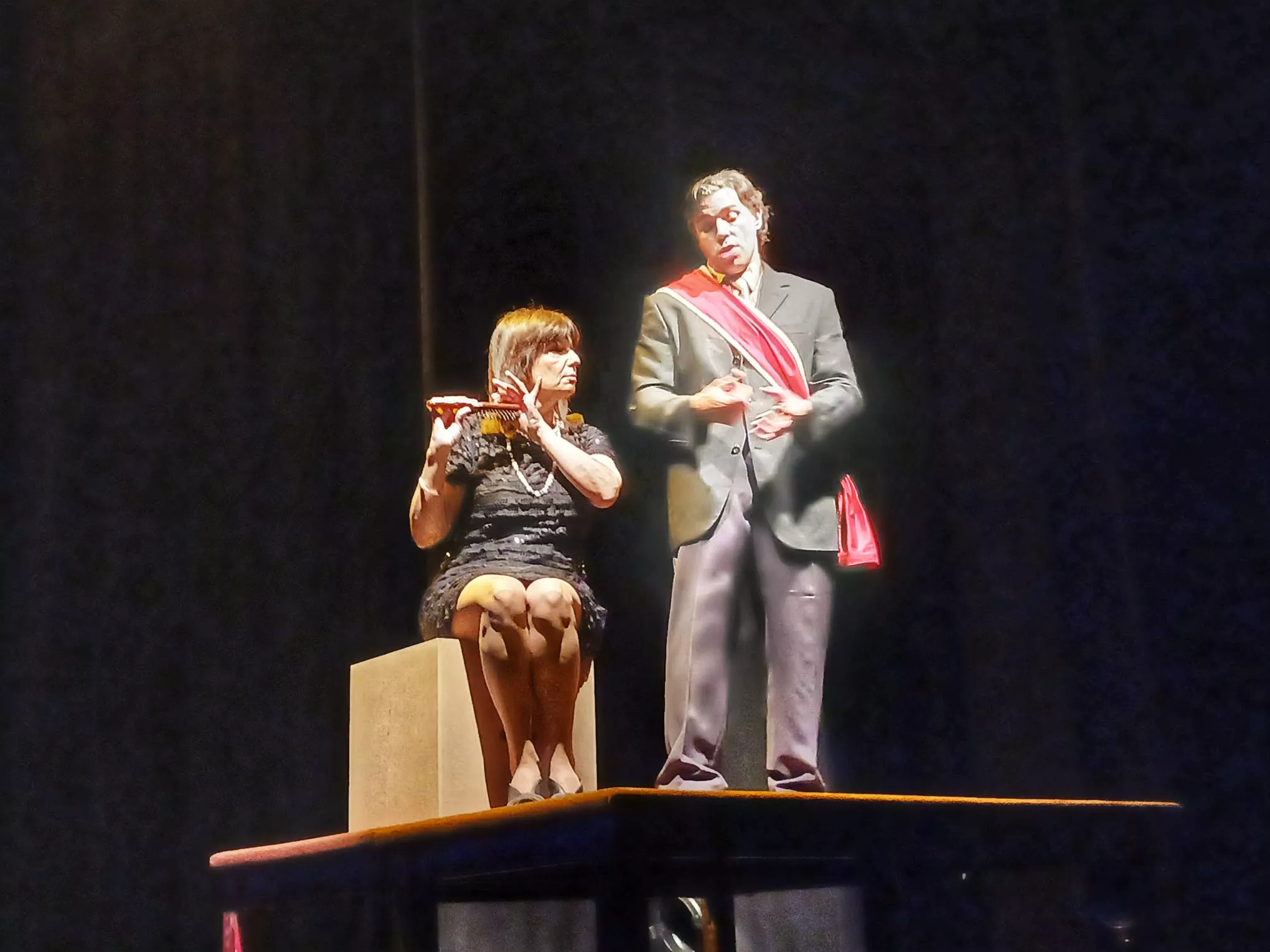 Lunátika y Nuestra Señora de las Nubes. Foto La López