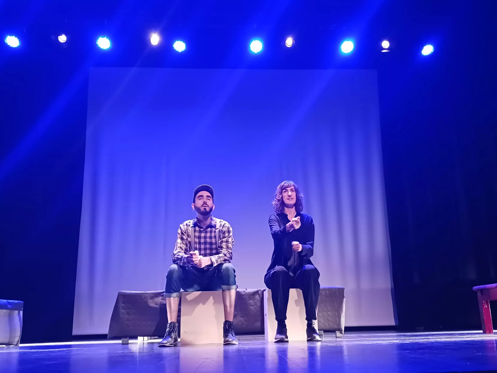 Lunátika y Nuestra Señora de las Nubes. Foto La López