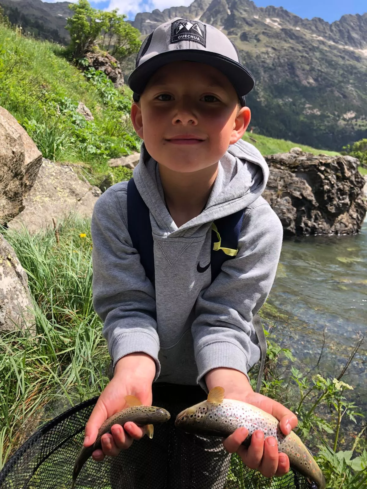"Papá llévame a pescar" en Benasque
