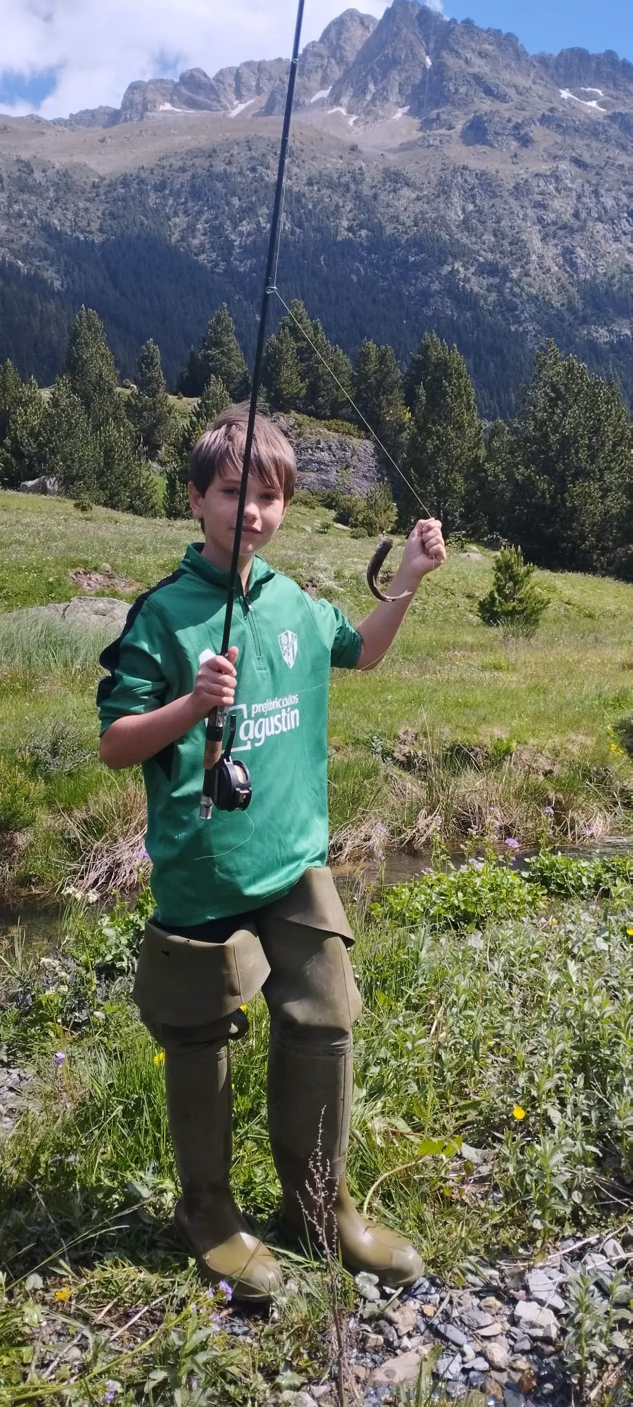 "Papá llévame a pescar" en Benasque