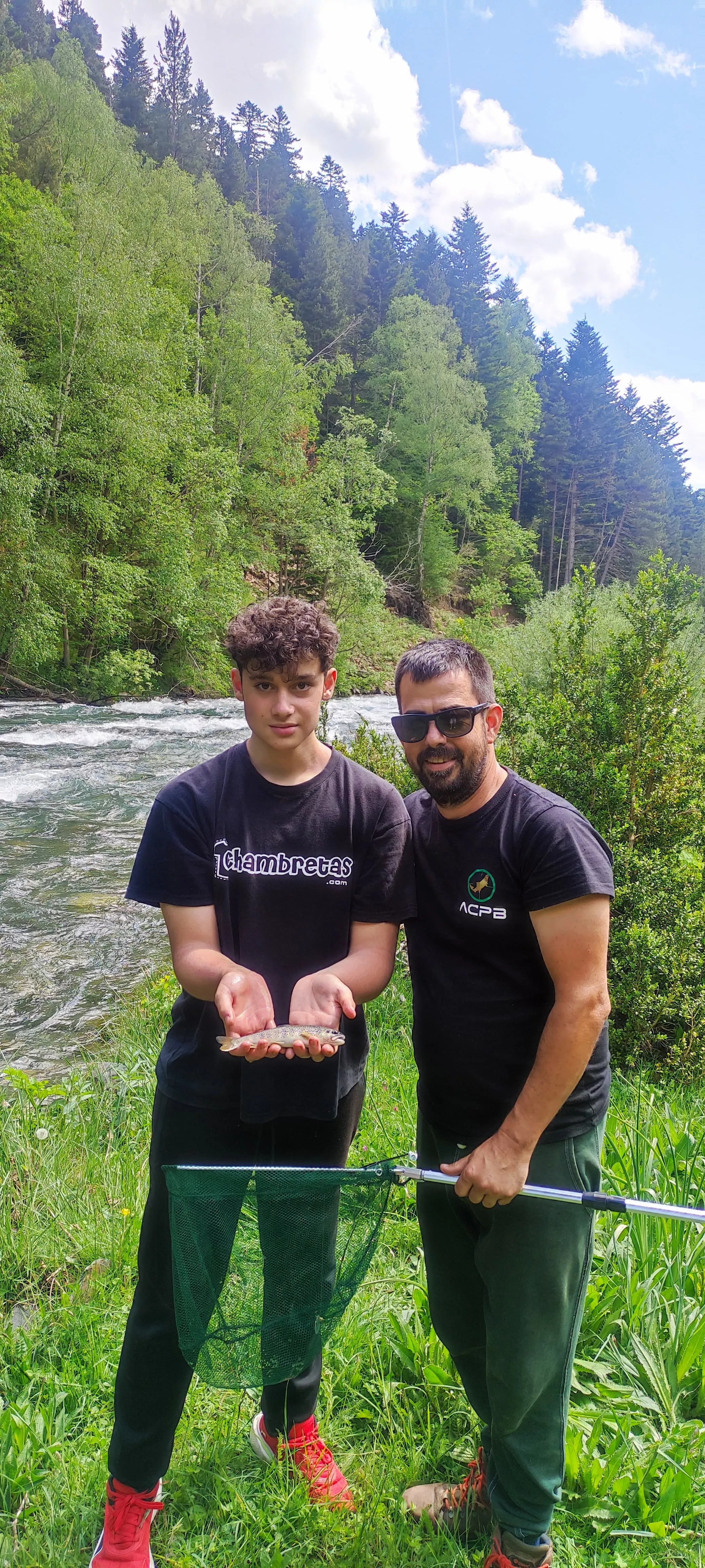 "Papá llévame a pescar" en Benasque