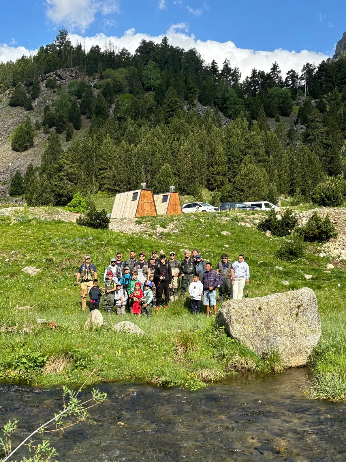 "Papá llévame a pescar" en Benasque