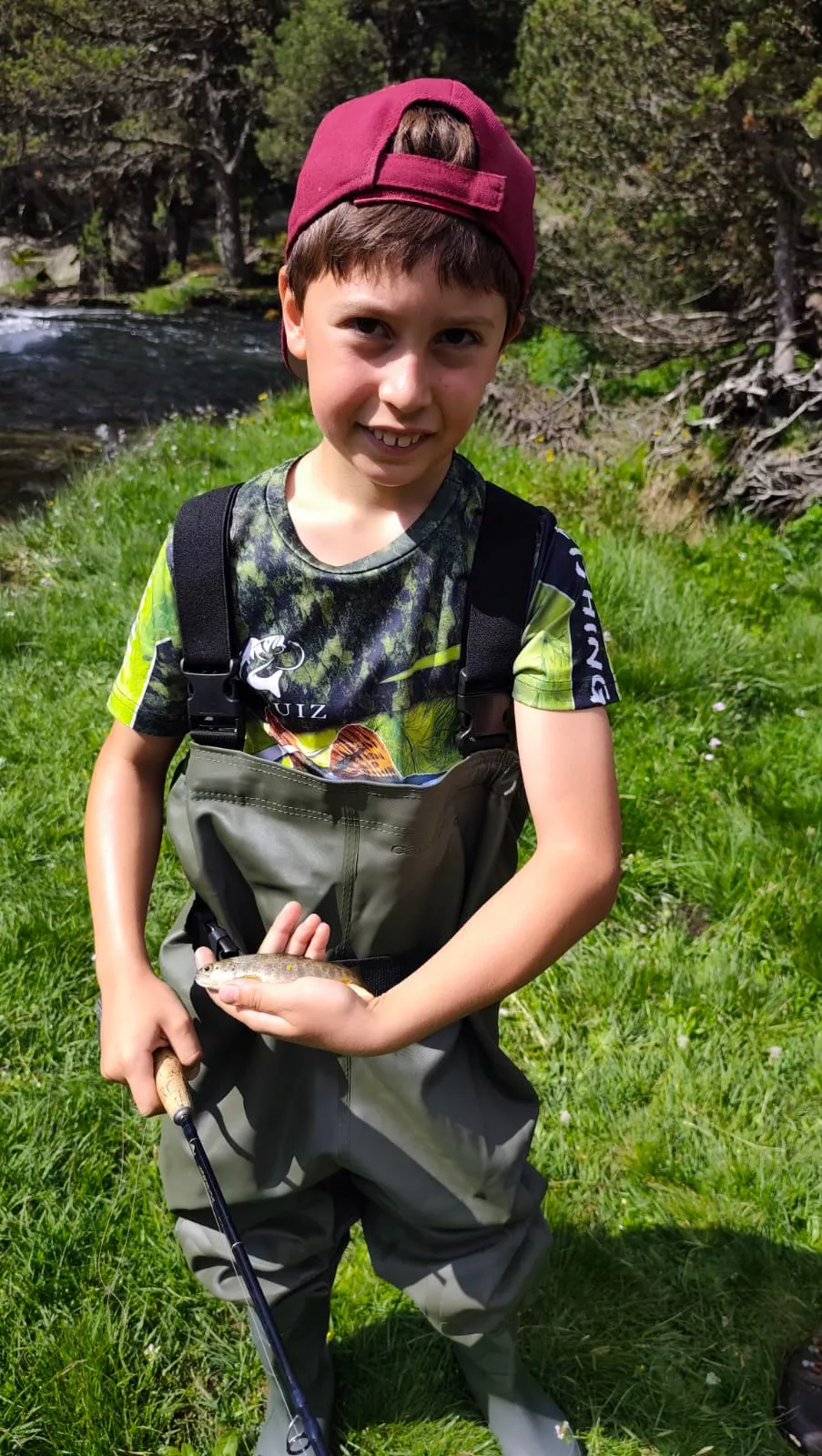 "Papá llévame a pescar" en Benasque