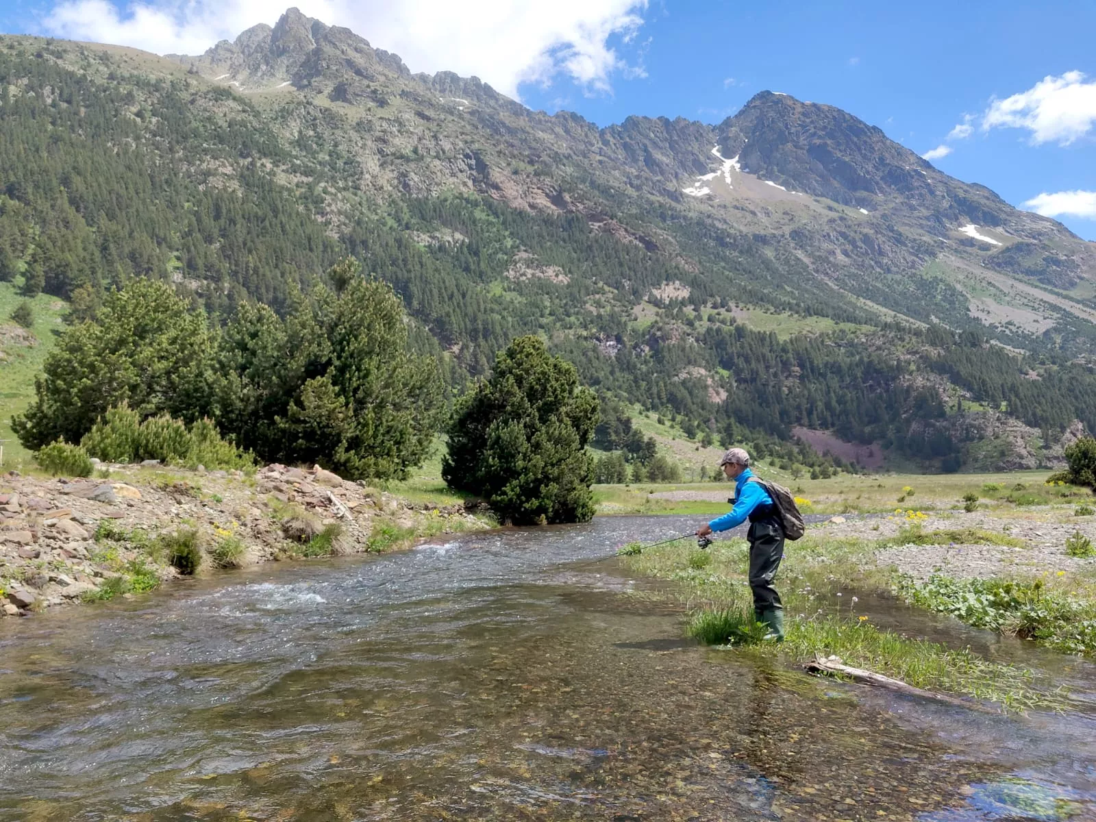 "Papá llévame a pescar" en Benasque