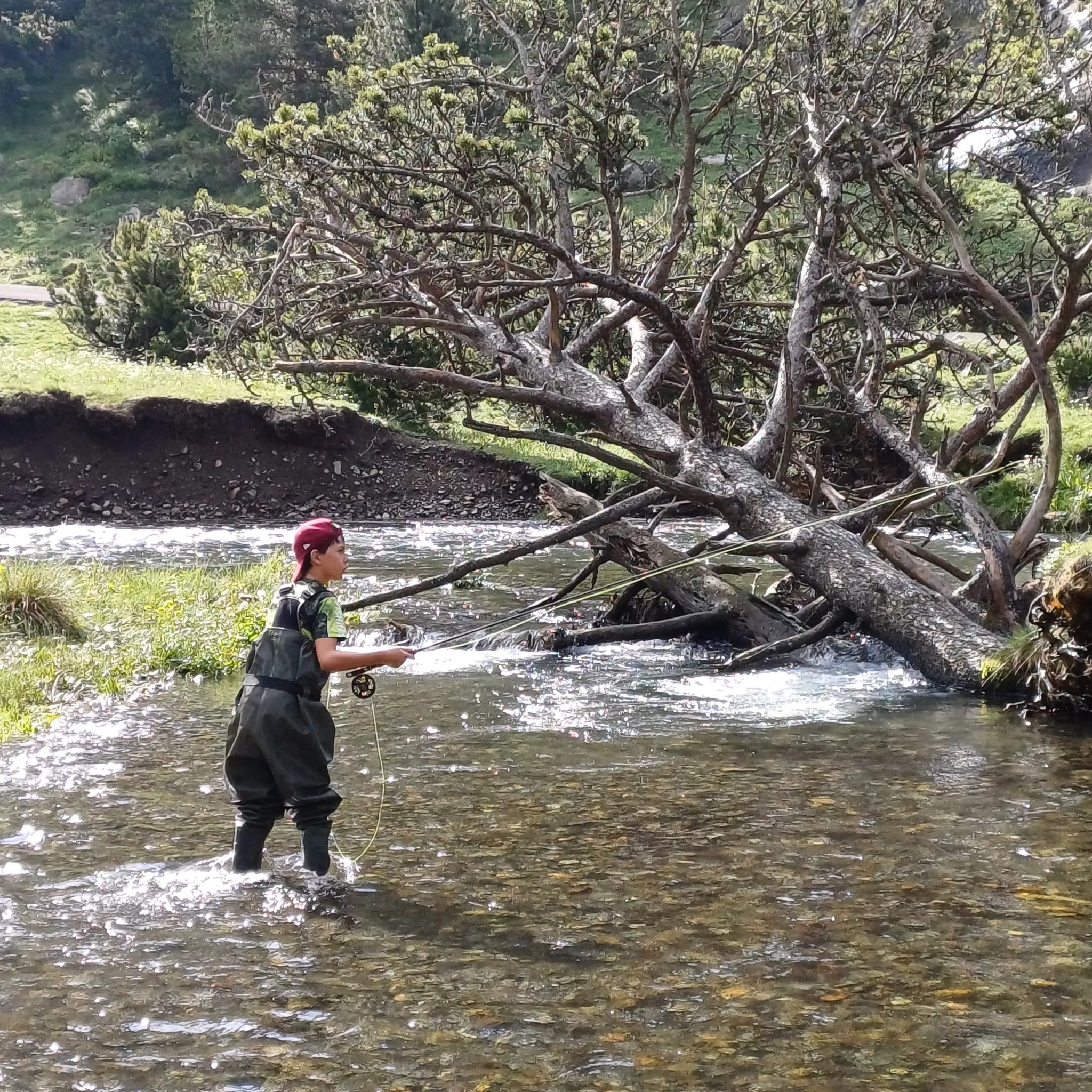"Papá llévame a pescar" en Benasque