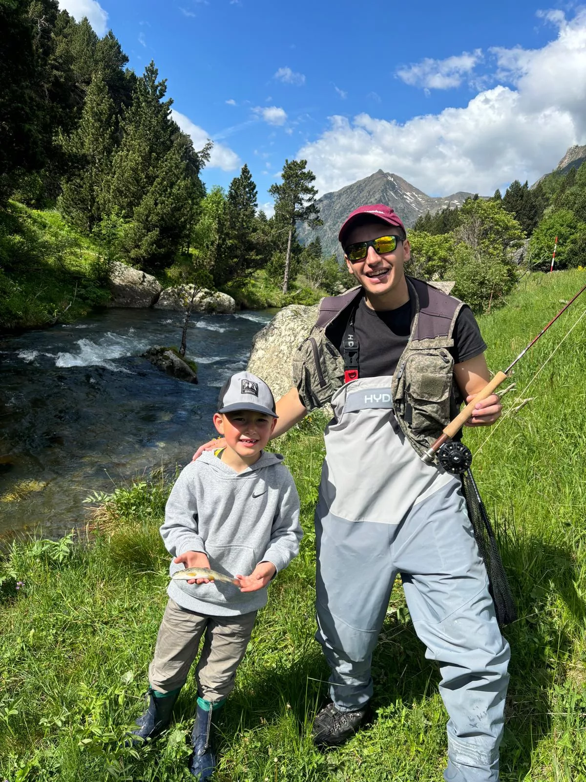 "Papá llévame a pescar" en Benasque