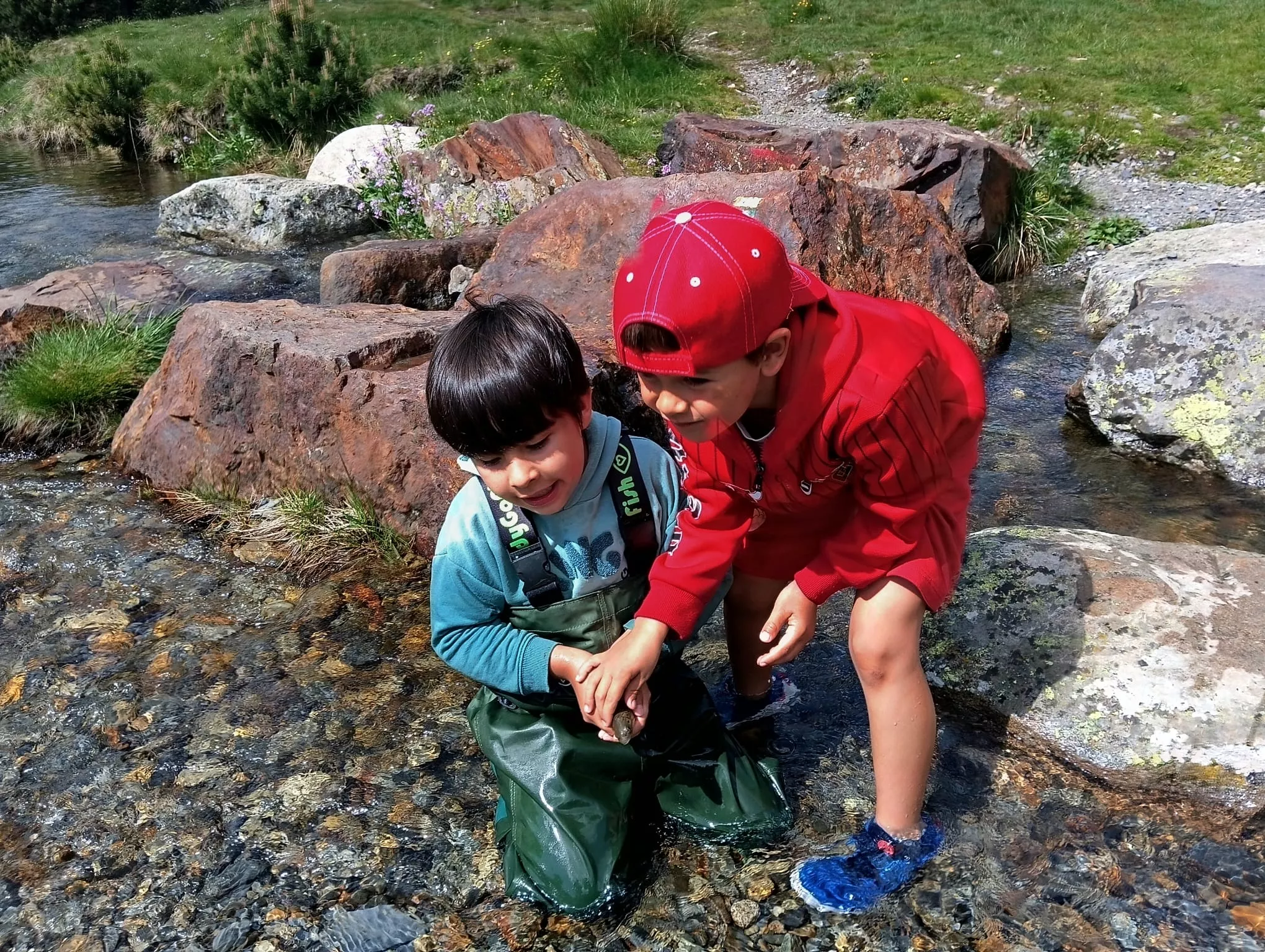 "Papá llévame a pescar" en Benasque