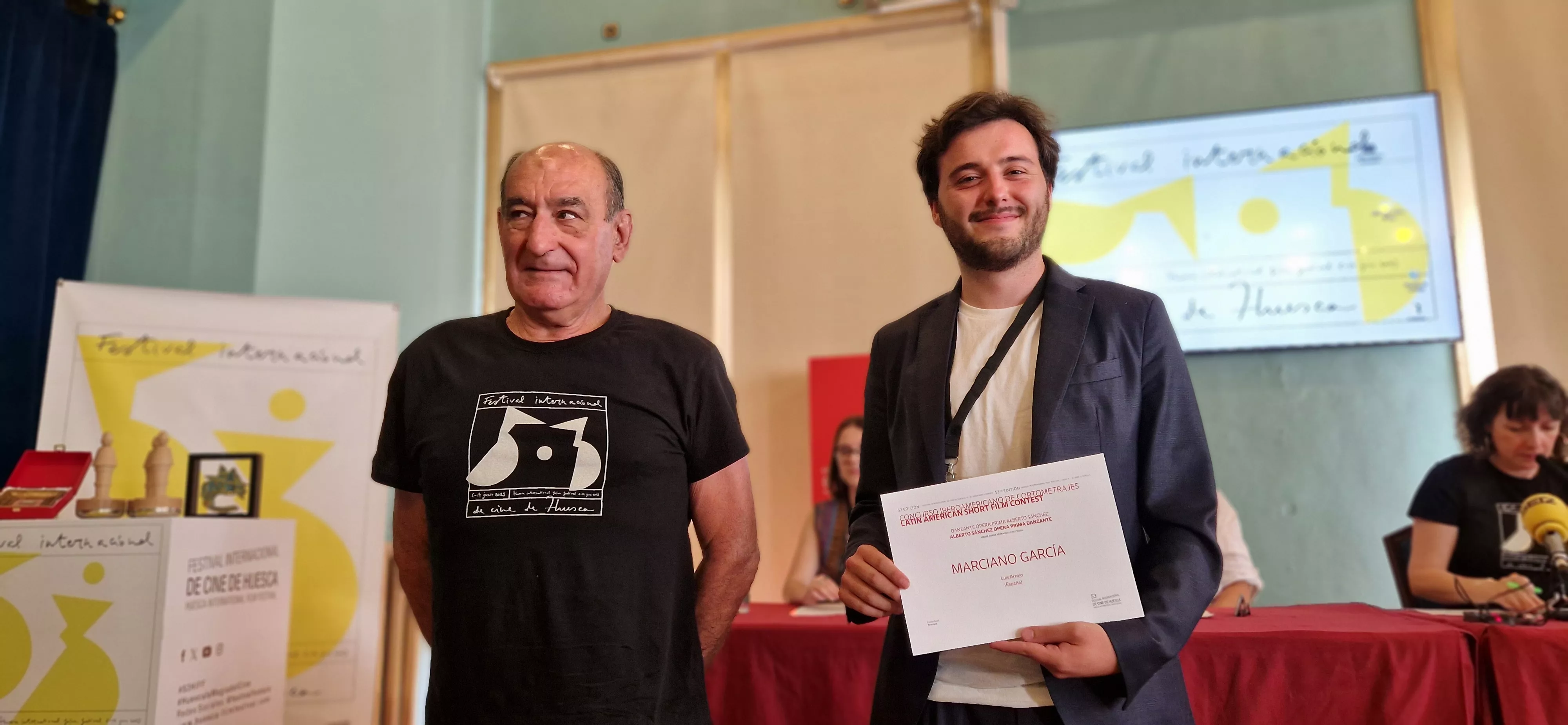 Manuel Avellanas y Luis Arrojo. Foto Myriam Martínez