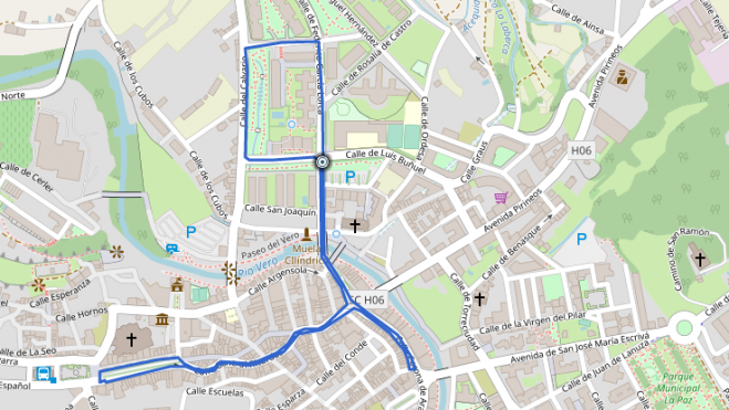 Mapa con el recorrido de la prueba. Mapa con el recorrido de la prueba.