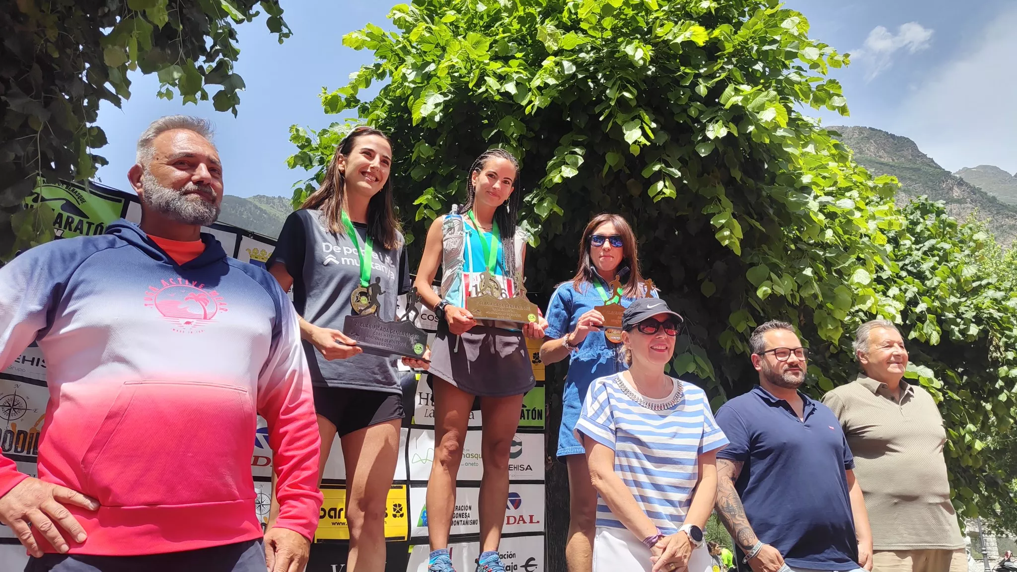 Gran Maratón Montañas de Benasque. Podio femenino 19K