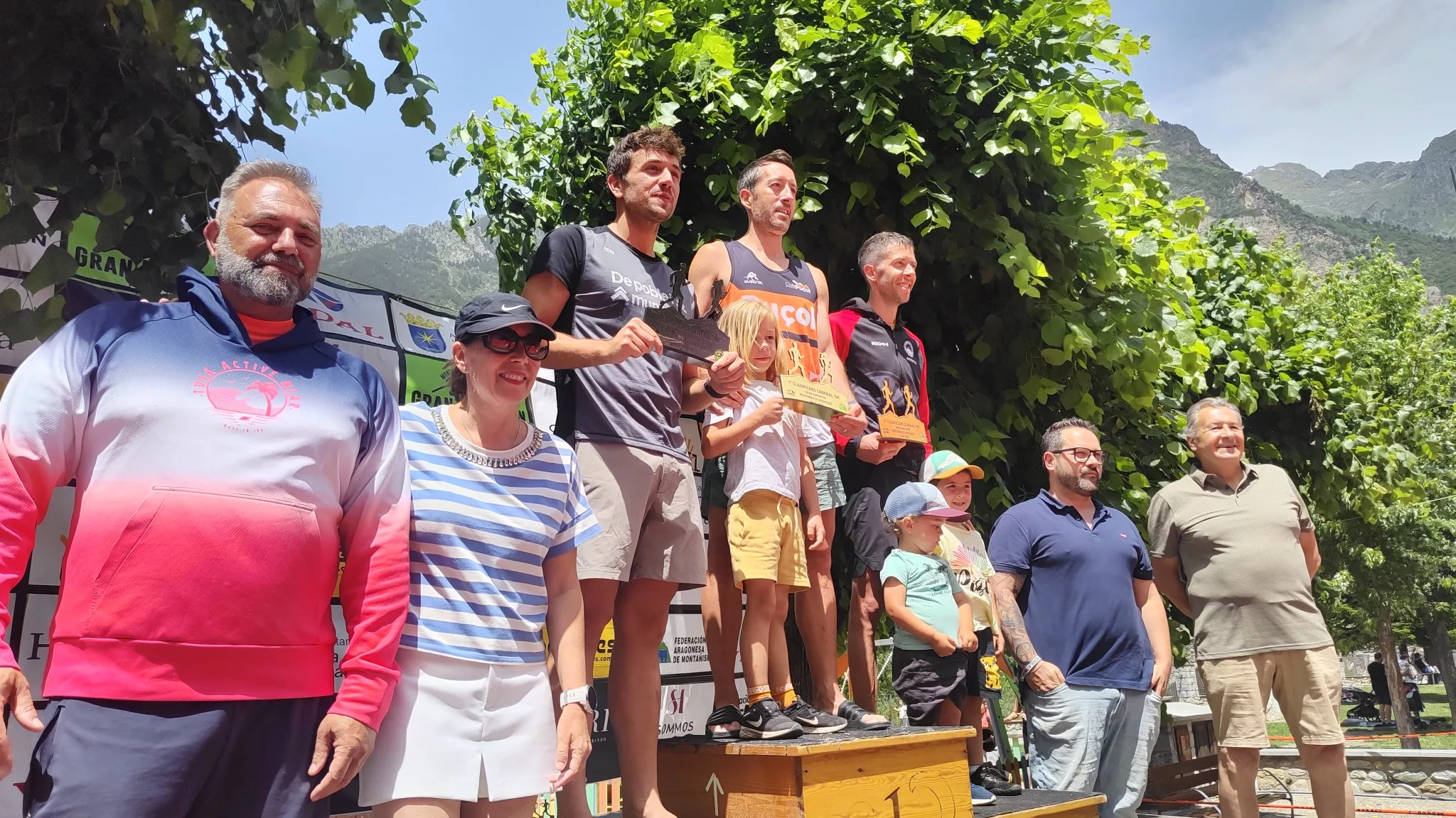 Gran Maratón Montañas de Benasque. Podio masculino 19K