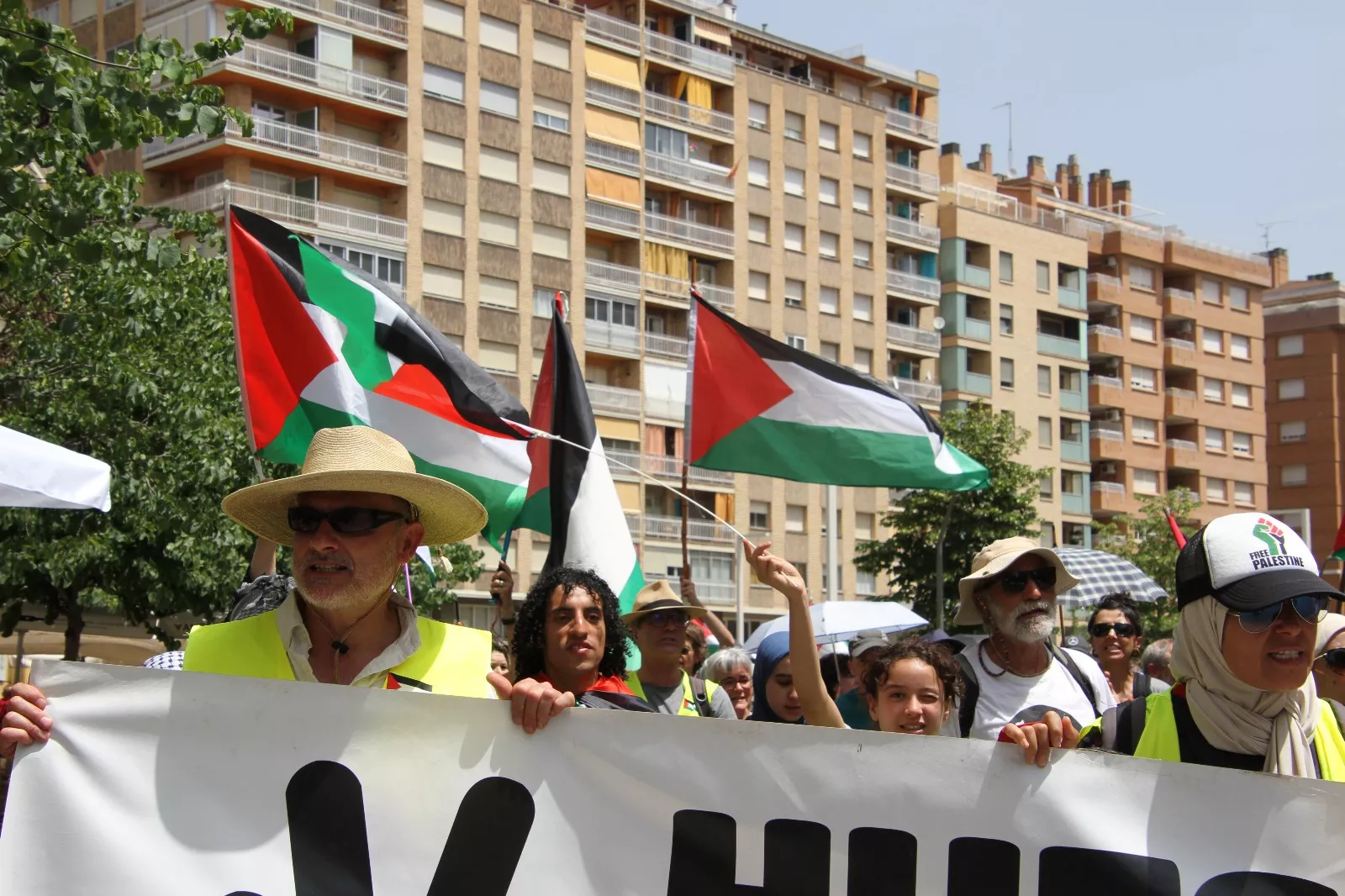 Marcha Nueno-Huesca por Palestina. Foto Carlos Neofato